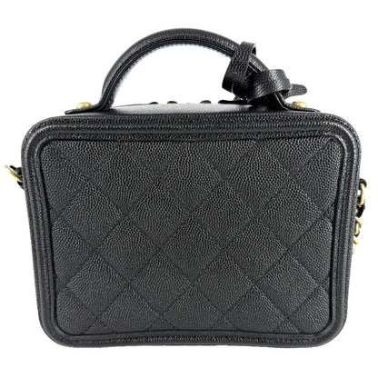 Chanel 2-Way CC Filigree Vanity Mini Pochette Shoulder Bag Crossbody CC Logo — view 2