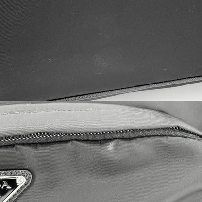 Prada Shoulder Bag Triangle Logo Large Re-Nylon Saffiano Leather — view 6