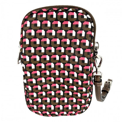 Prada Shoulder Bag Triangle Logo All Pattern Smartphone Pouch 2-Way Nylon Khaki — view 2