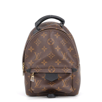 Louis Vuitton Backpack Monogram Palm Spring Mini Bag Black