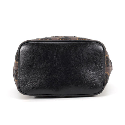 Louis Vuitton Shoulder Bag Monogram Sequin Noe BB 2-Way Black — view 3