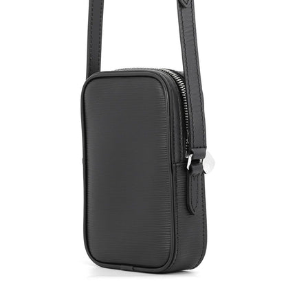 Louis Vuitton Shoulder Bag Epi Danube PM LV Circle Black — view 2