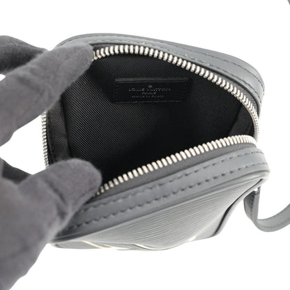 Louis Vuitton Shoulder Bag Epi Danube PM LV Circle Black — view 5