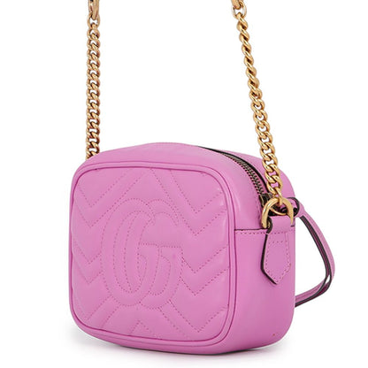 Gucci Chain Shoulder Bag GG Marmont Leather — view 2