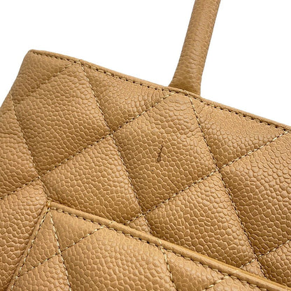 Chanel Tote Bag Reissue CC Logo Quilted Caviar Leather — view 6