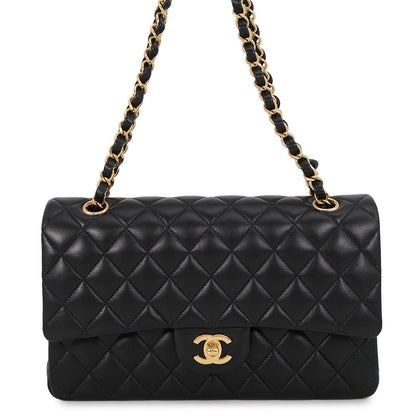 Chanel Chain Shoulder Bag Quilted 25 CC Logo Lambskin Double