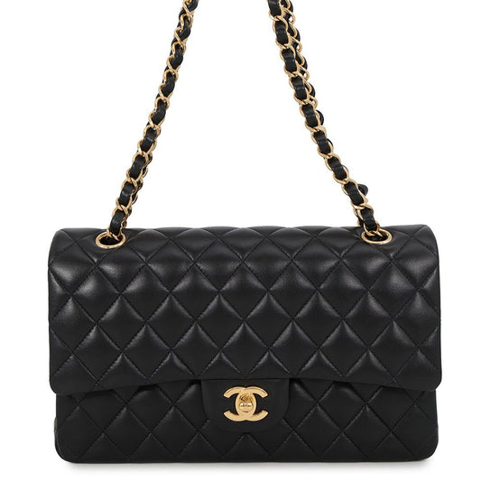 Chanel Chain Shoulder Bag Quilted 25 CC Logo Lambskin Double