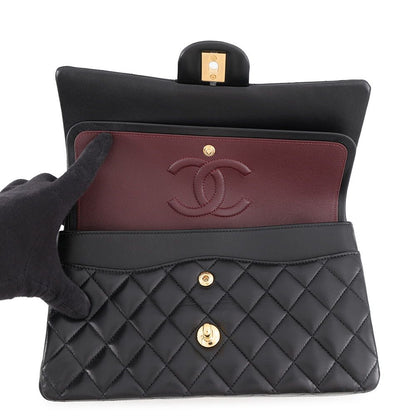 Chanel Chain Shoulder Bag Quilted 25 CC Logo Lambskin Double — view 6