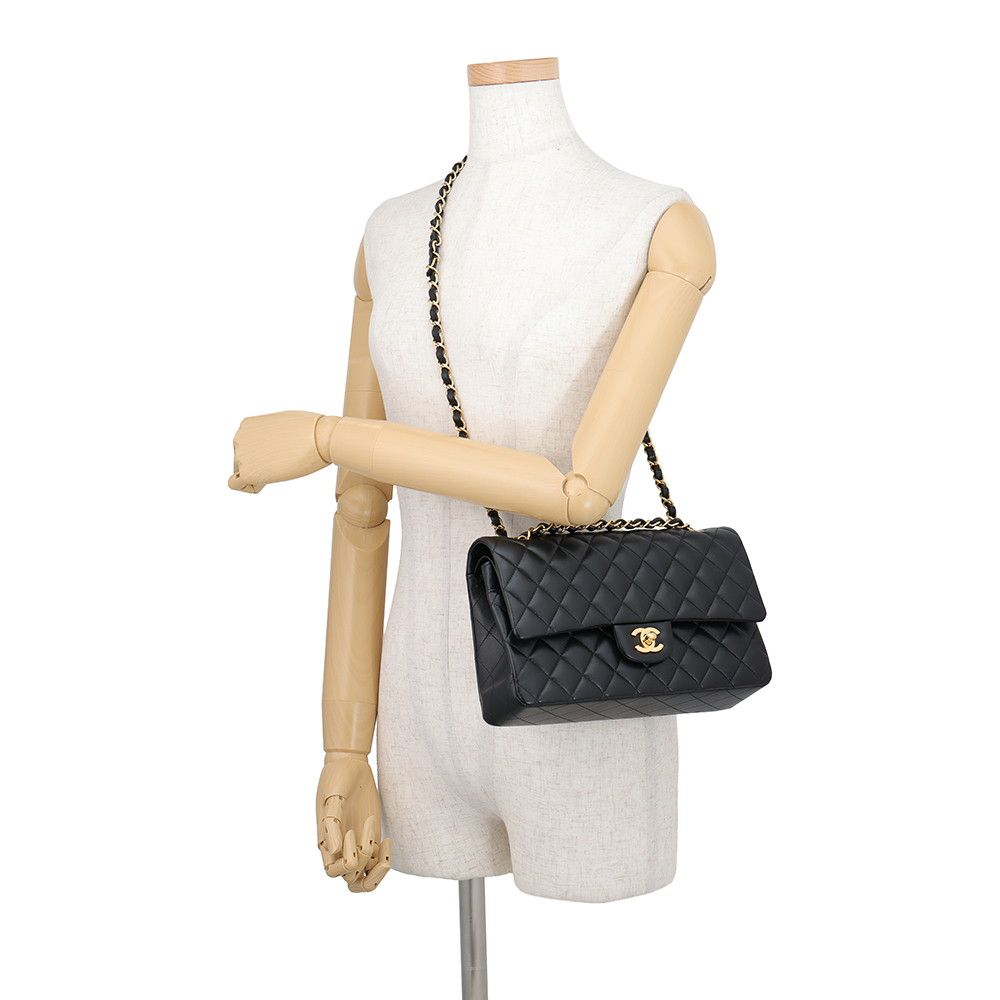 Chanel Chain Shoulder Bag Quilted 25 CC Logo Lambskin Double — view 5
