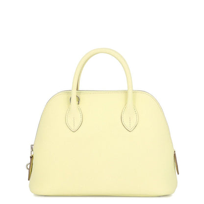 Hermes Bolide 25 Verso Jaune Milton Cles Silver Epsom 2-Way Handbag