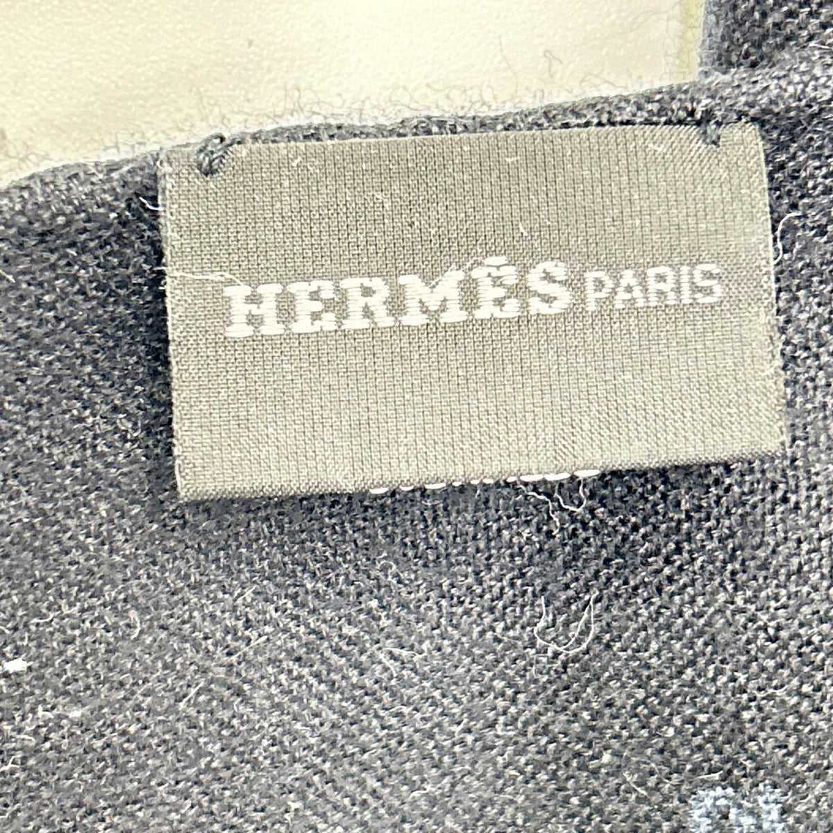Hermes Navy Cashmere Silk Hose Scarf — view 3
