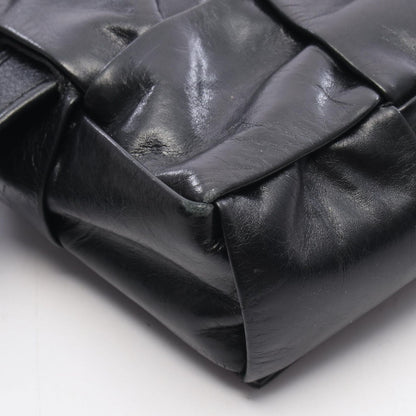 Bottega Veneta Waist Bag Cassette Maxi Intrecciato Black Leather — view 5
