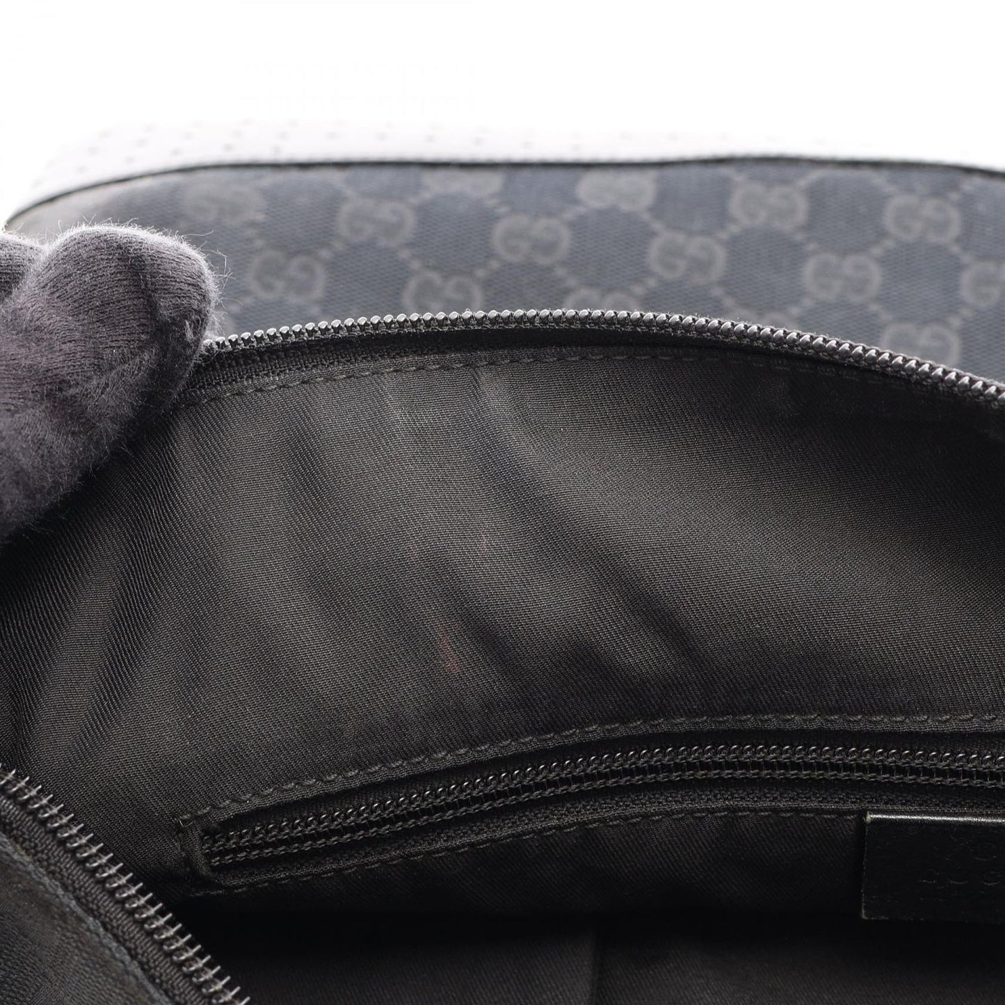 Gucci Shoulder Bag GG Canvas Black — view 5