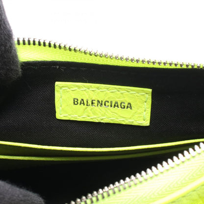 Balenciaga le Cagole Mini BB le Mini 2-Way Neon Yellow Leather Handbag — view 4