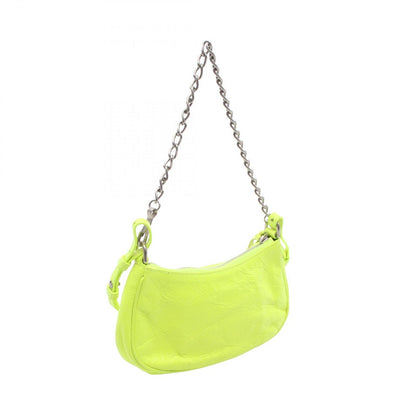 Balenciaga le Cagole Mini BB le Mini 2-Way Neon Yellow Leather Handbag — view 2