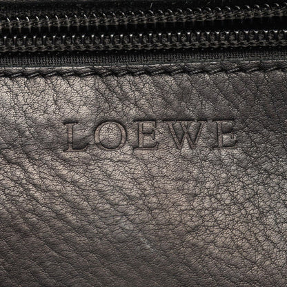 Loewe Shoulder Bag Anagram Black Suede Leather — view 4