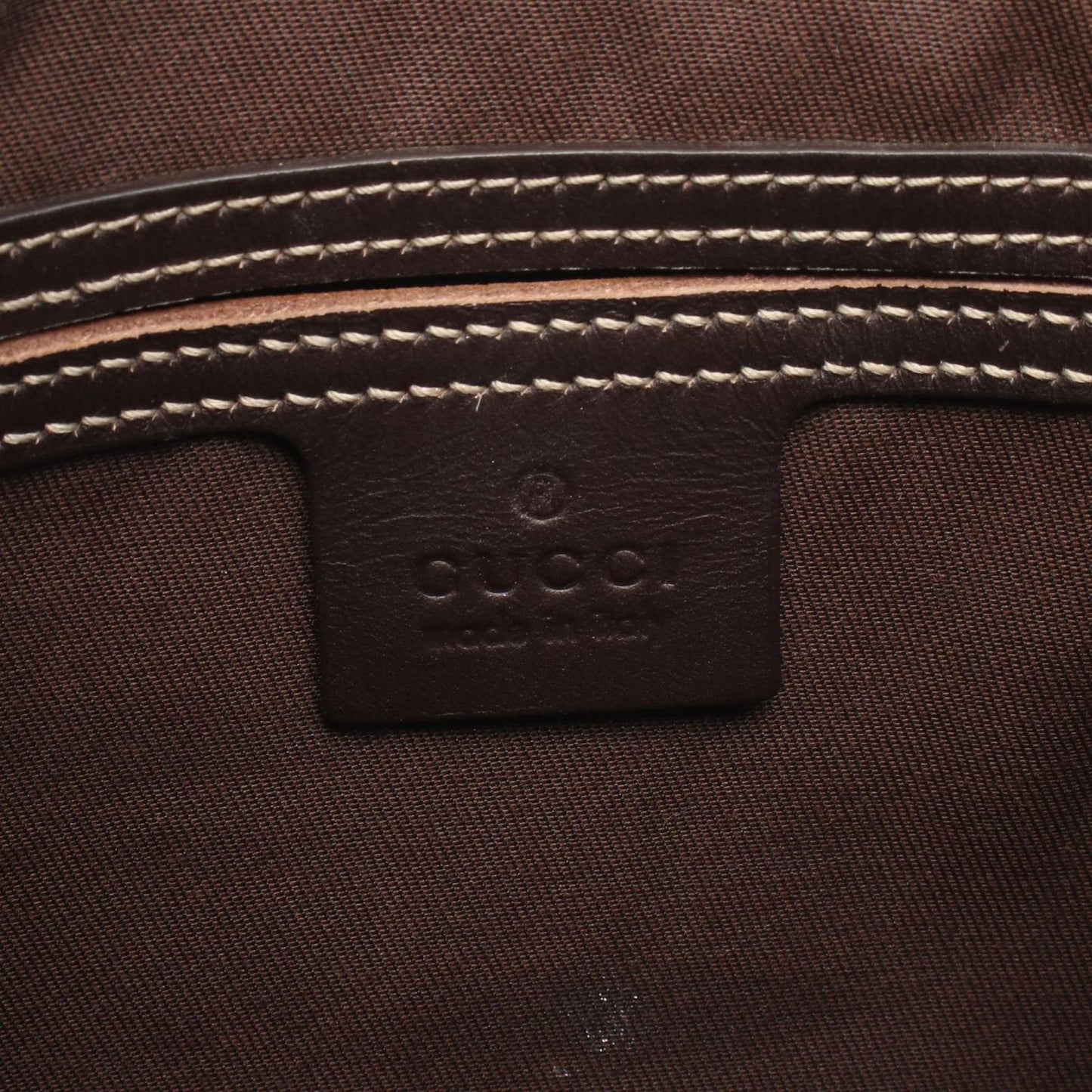 Gucci Shoulder Bag GG Supreme Beige Canvas Leather — view 4