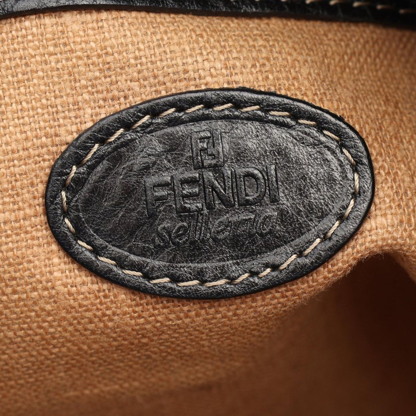 Fendi Shoulder Bag Selleria Black Leather — view 4