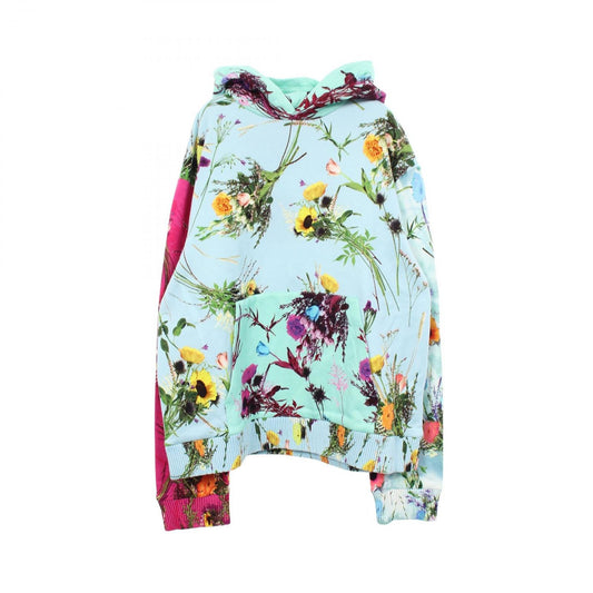 Louis Vuitton Hoodie Printed Flower Brushed Lining Rle Cotton