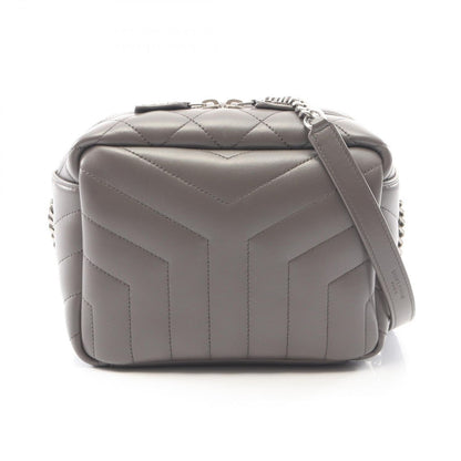 Saint Laurent Paris Shoulder Bag Loulou Gray Leather