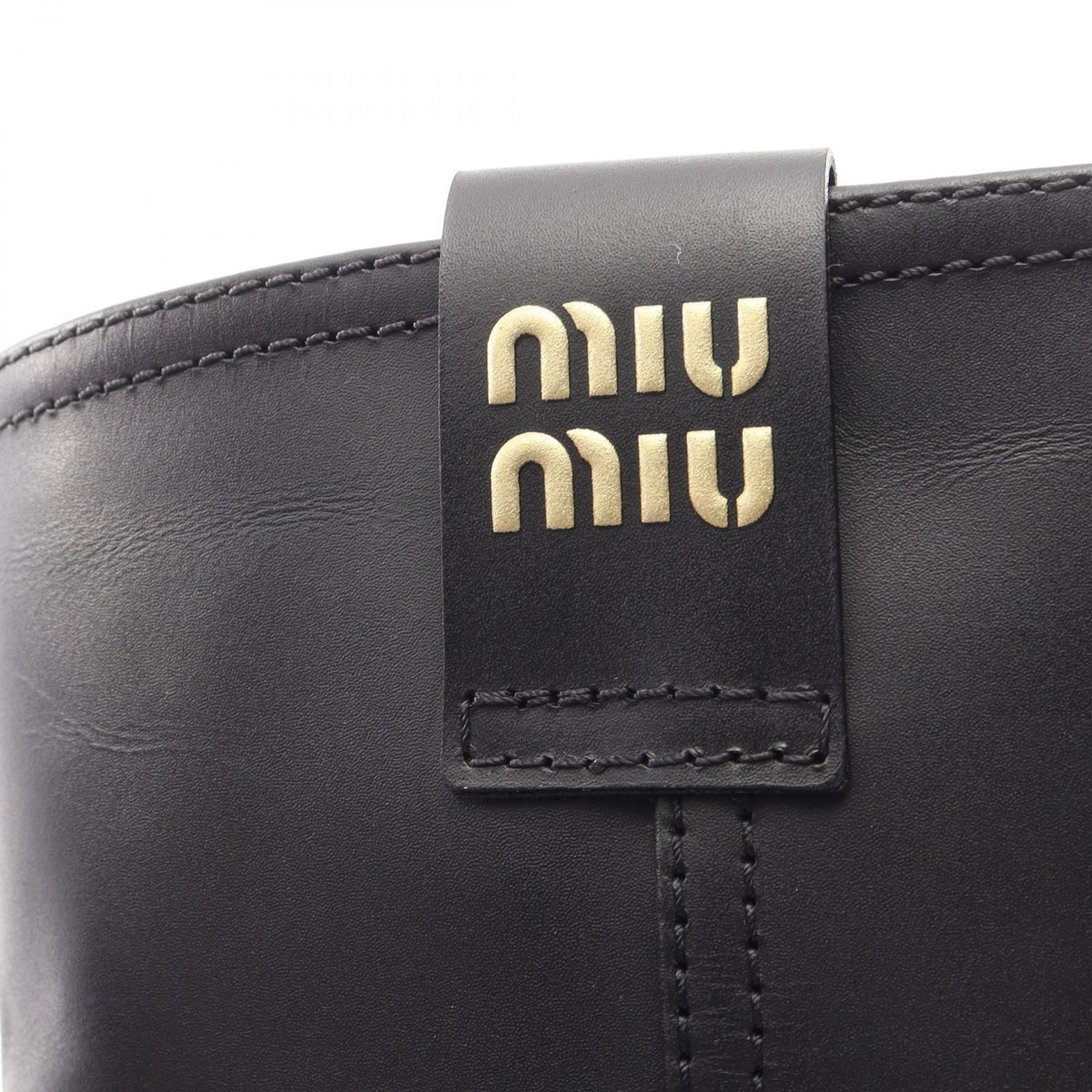 Miu Miu Boots Logo Leather — view 8