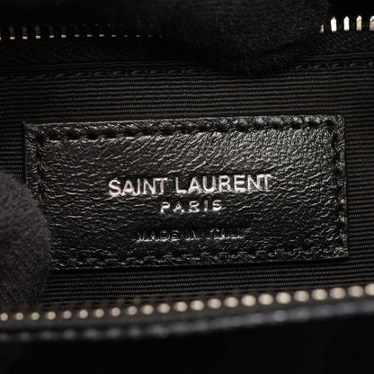 Saint Laurent Paris Shoulder Bag Black Enamel Logo Cross — view 4