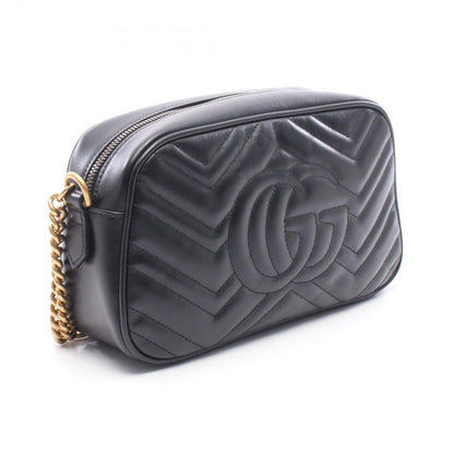 Gucci Shoulder Bag GG Marmont Black Leather Small — view 2