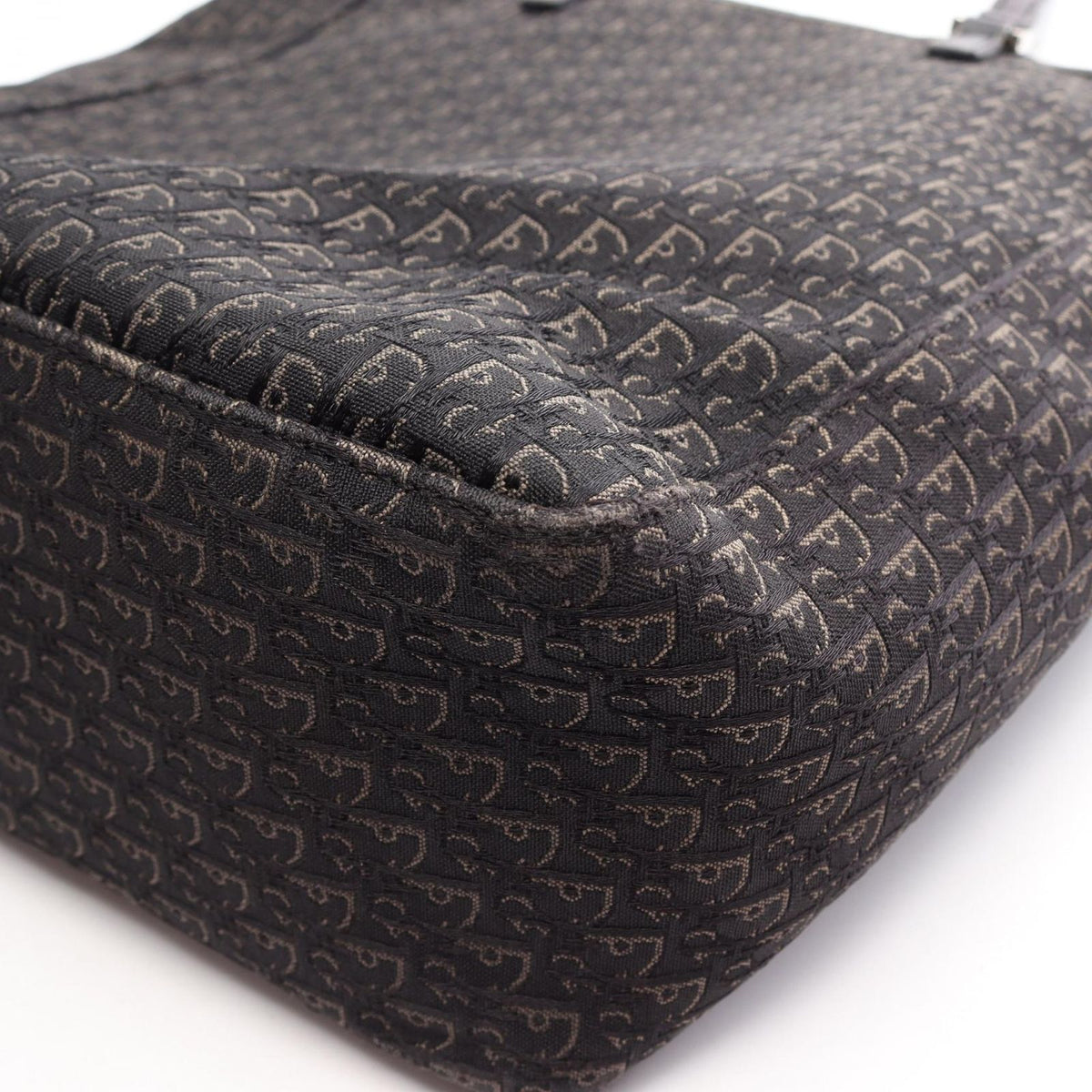 Dior Tote Bag Trotter Canvas Leather Black — view 6
