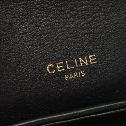 Celine Shoulder Bag Black Leather Pouch — view 4