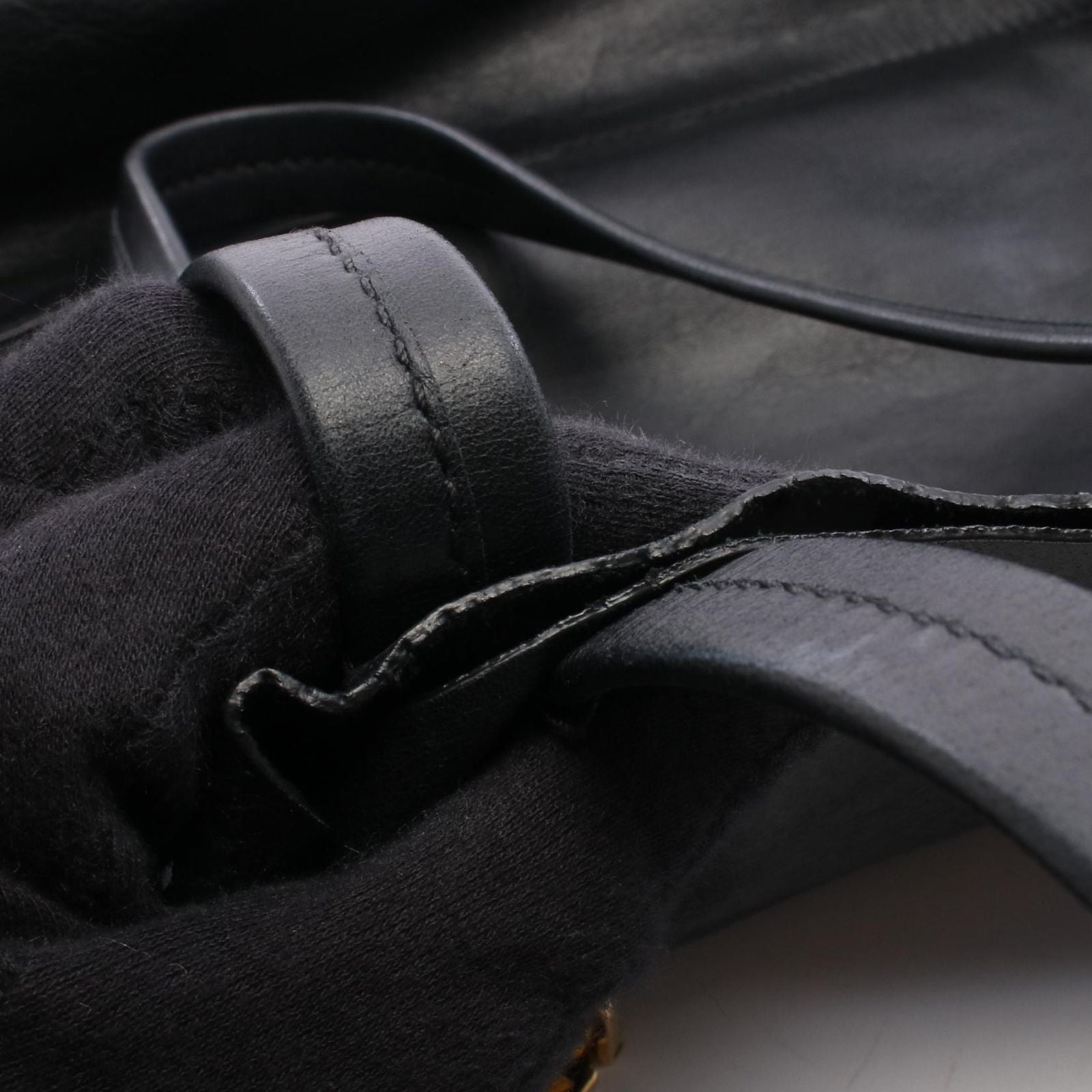 Miu Miu Tote Bag Black Leather — view 8