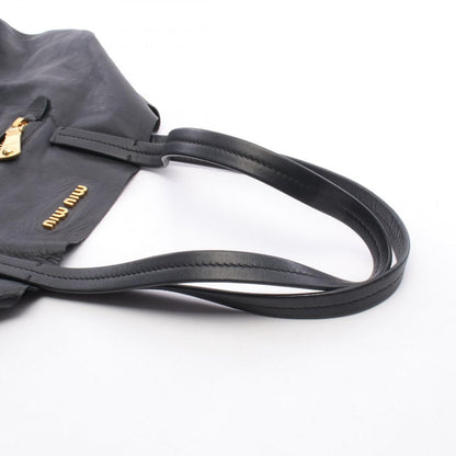Miu Miu Tote Bag Black Leather — view 7