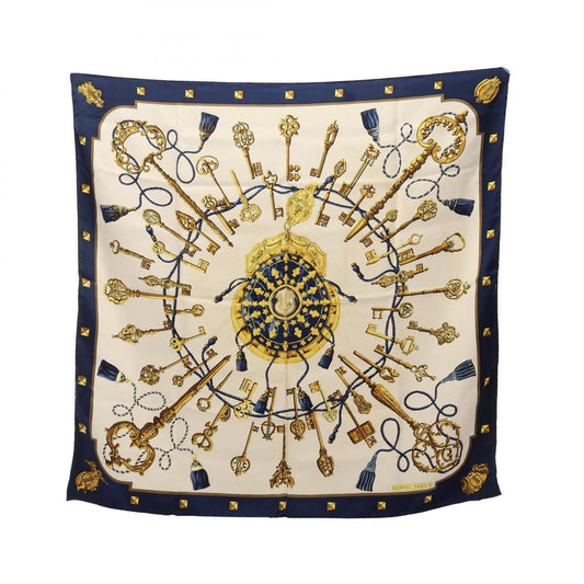 Hermes Scarf Carre 90 les Cles Silk