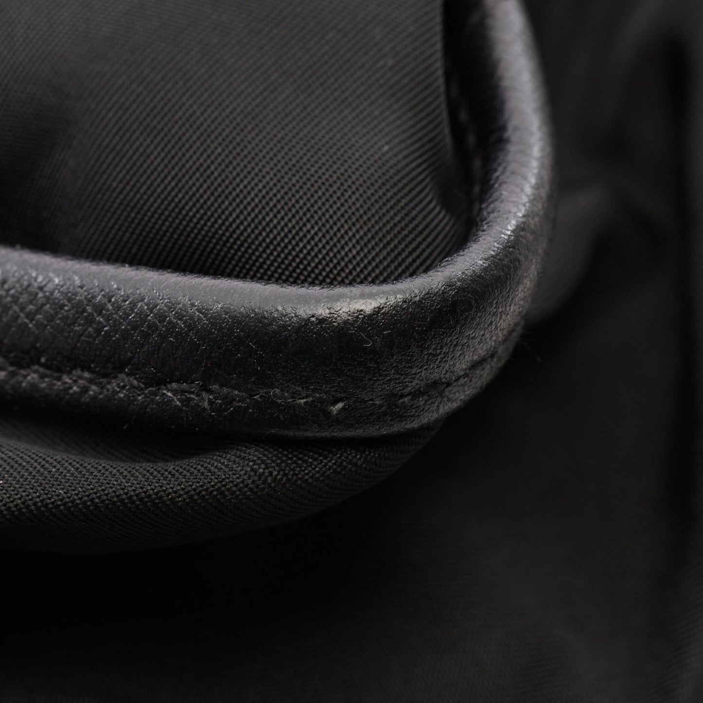 Prada Shoulder Bag Nylon Saffiano Leather — view 7