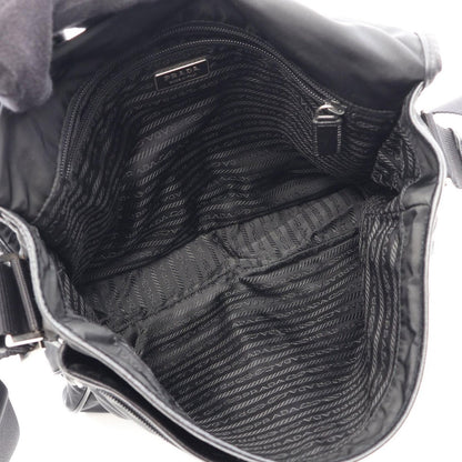 Prada Shoulder Bag Nylon Saffiano Leather — view 3