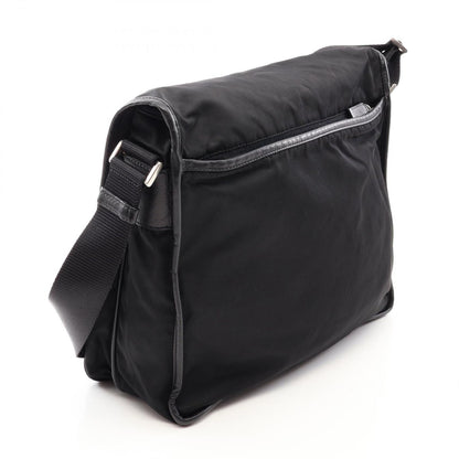 Prada Shoulder Bag Nylon Saffiano Leather — view 2