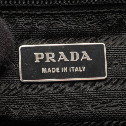Prada Shoulder Bag Nylon Saffiano Leather — view 4
