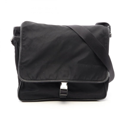 Prada Shoulder Bag Nylon Saffiano Leather