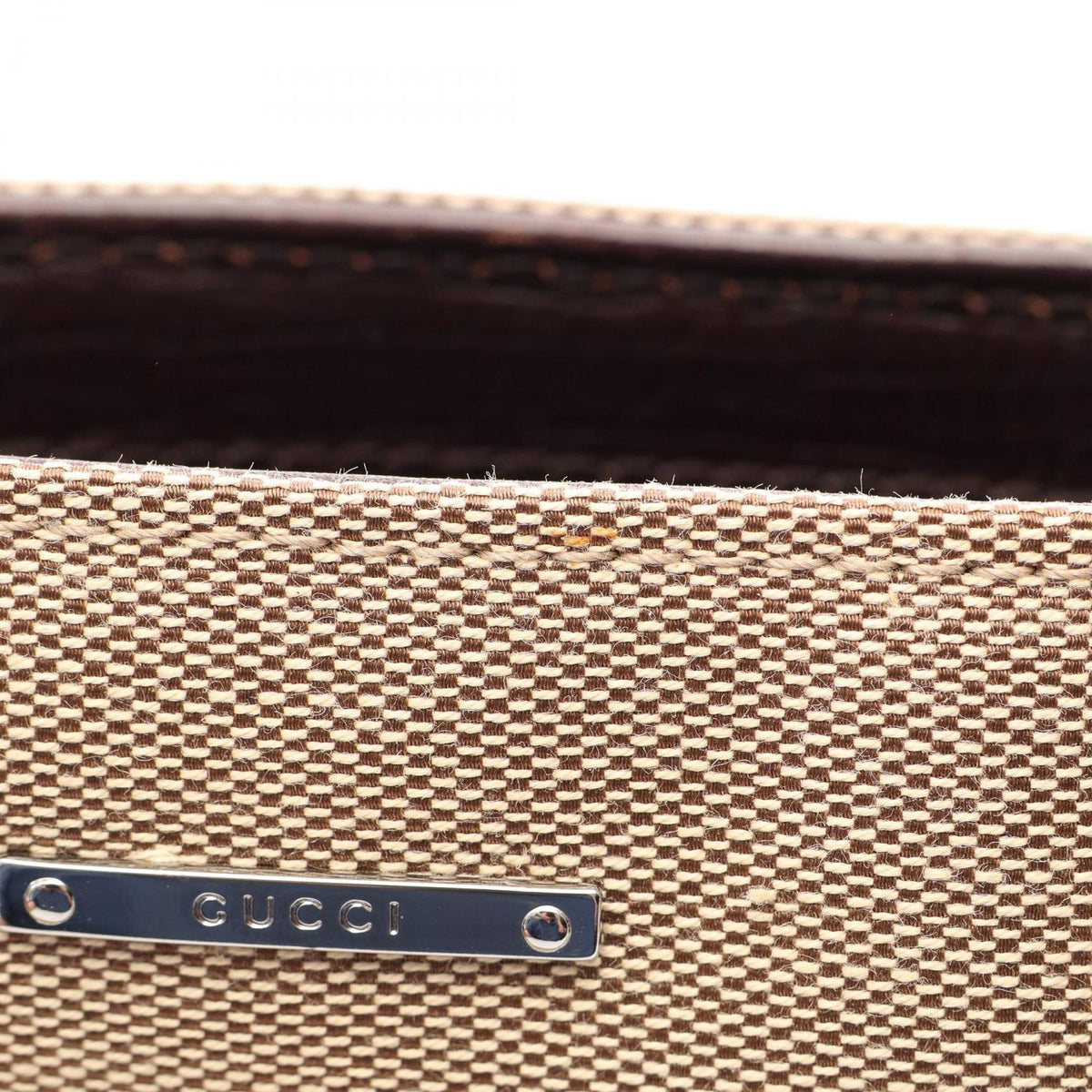 Gucci Sherry Line Canvas Leather Handbag — view 7