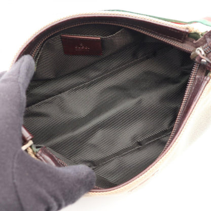 Gucci Sherry Line Canvas Leather Handbag — view 3