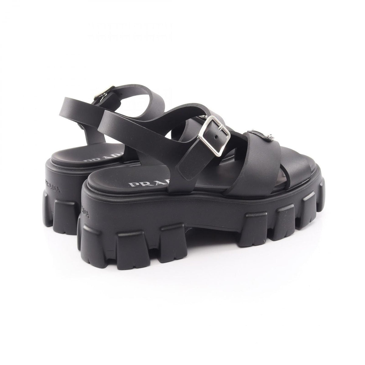 Prada Sandals Monolith Black — view 2