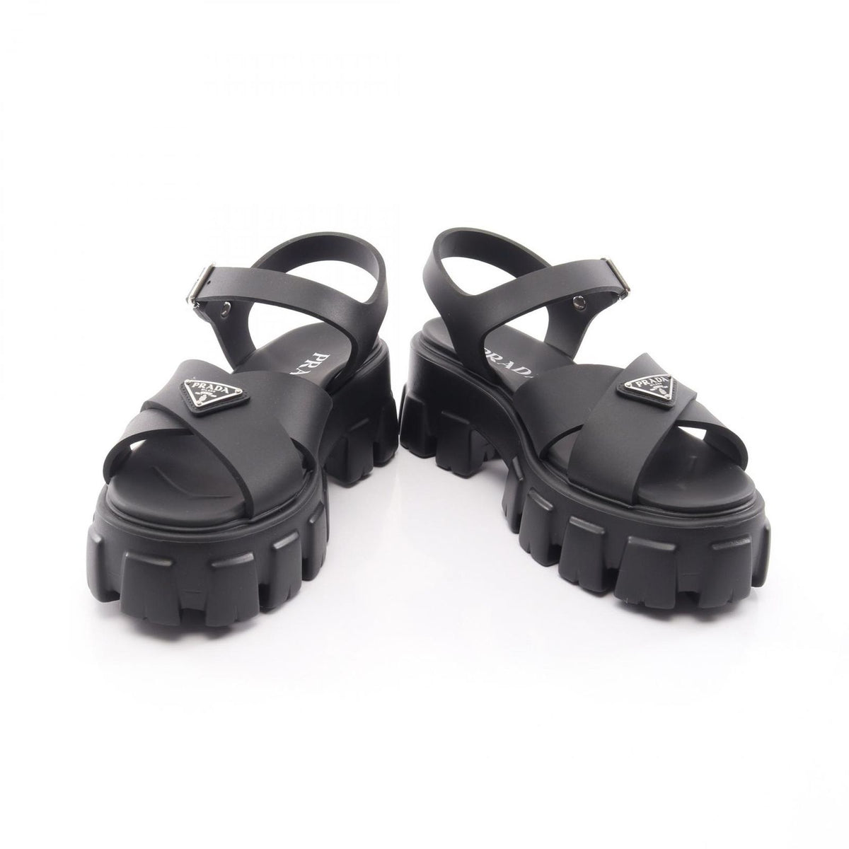 Prada Sandals Monolith Black — view 3