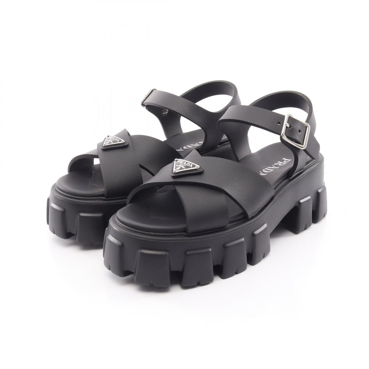 Prada Sandals Monolith Black