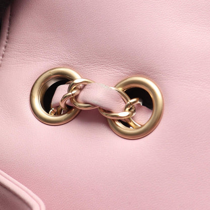 Chanel Shoulder Bag Quilted Single Flap Light Pink Lambskin Chain — view 6