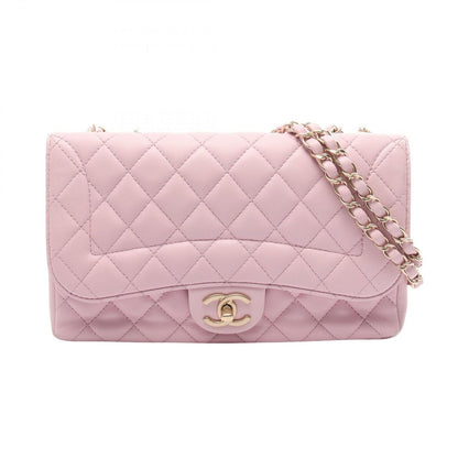 Chanel Shoulder Bag Quilted Single Flap Light Pink Lambskin Chain