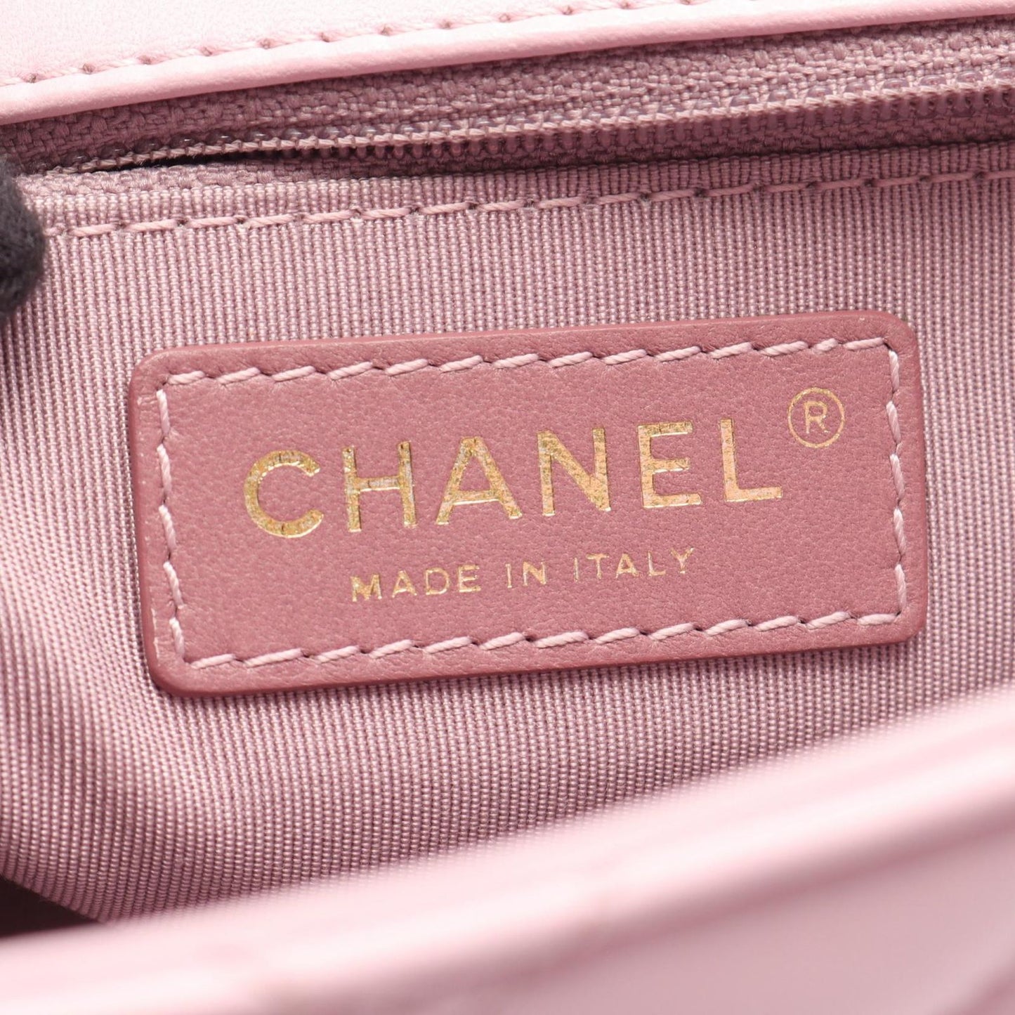 Chanel Shoulder Bag Quilted Single Flap Light Pink Lambskin Chain — view 4