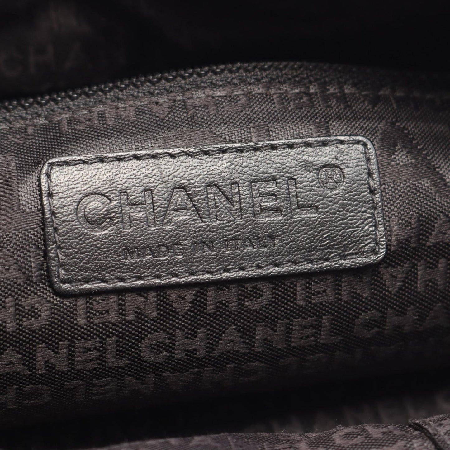 Chanel Tote Bag Choco Bar Black Caviar Leather Mini Bost — view 4