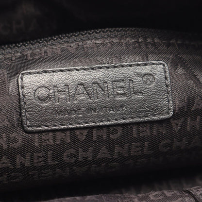 Chanel Tote Bag Choco Bar Black Caviar Leather Mini Bost — view 4