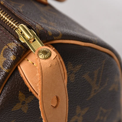 Louis Vuitton Speedy 25 Handbag Monogram Vachetta Leather Brown Gold — view 6