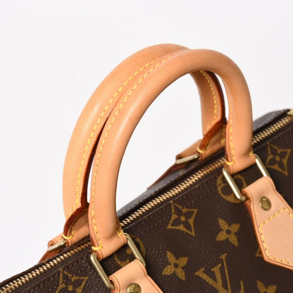 Louis Vuitton Speedy 25 Handbag Monogram Vachetta Leather Brown Gold — view 8