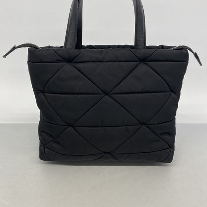 Prada Tessuto Padette Nylon Black Silver 2-Way Bag — view 8